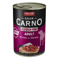 Animonda GranCarno Sığır Etli ve Yürekli Köpek Yaş Maması 400 GR