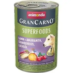 Animonda GranCarno Superfoods Kuzu Amarant Kızılcık Köpek Konservesi 400 gr