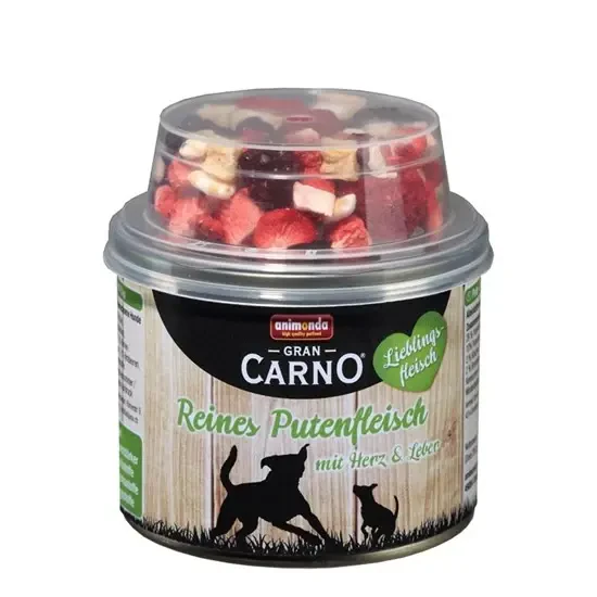 Animonda GranCarno Favori Hindi Etli ve Meyveli Köpek Konservesi 210 Gr - 1