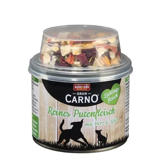 Animonda GranCarno Favori Hindi Etli ve Sebzeli Köpek Konservesi 210 Gr - 1