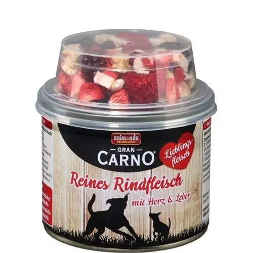 Animonda GranCarno Favori Sığır Etli ve Meyveli Köpek Konservesi 210 Gr - 1