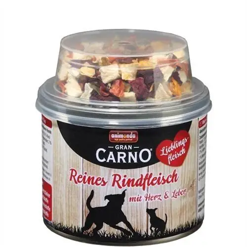 Animonda GranCarno Favori Sığır Etli ve Sebzeli Köpek Konservesi 210 Gr - 1