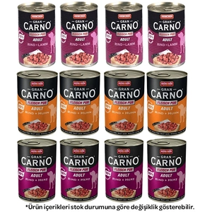 Animonda GranCarno Karışık Köpek Konservesi 400 Gr X 12 Adet