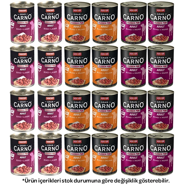 Animonda GranCarno Karışık Köpek Konservesi 400 Gr X 24 Adet - 1
