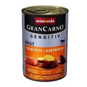 Animonda GranCarno Sensitive Pure Hindi Etli ve Patatesli Köpek Konservesi 400 Gr