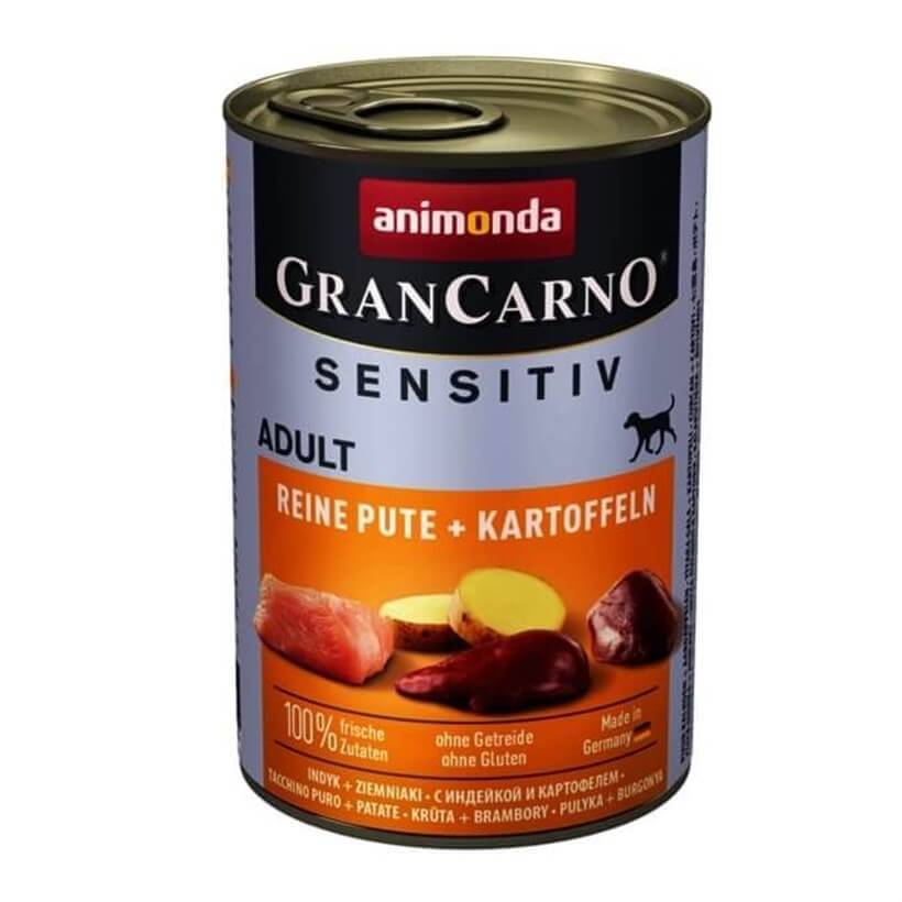 Animonda GranCarno Sensitive Pure Hindi Etli ve Patatesli Köpek Yaş Maması 400 Gr - 1