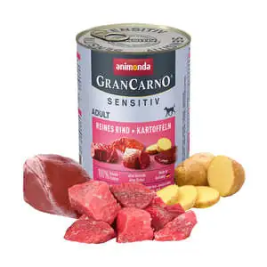 Animonda GranCarno Sensitive Pure Sığır Etli ve Patatesli Köpek Konservesi 400gr - 2