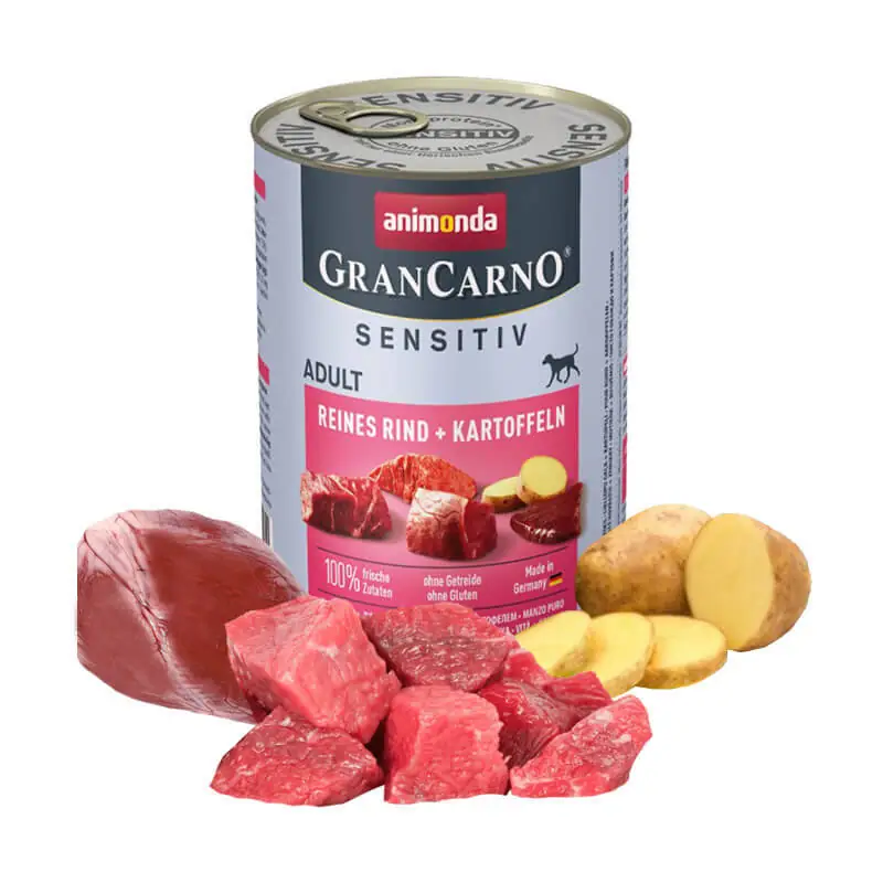Animonda GranCarno Sensitive Pure Sığır Etli ve Patatesli Köpek Konservesi 400gr - 2