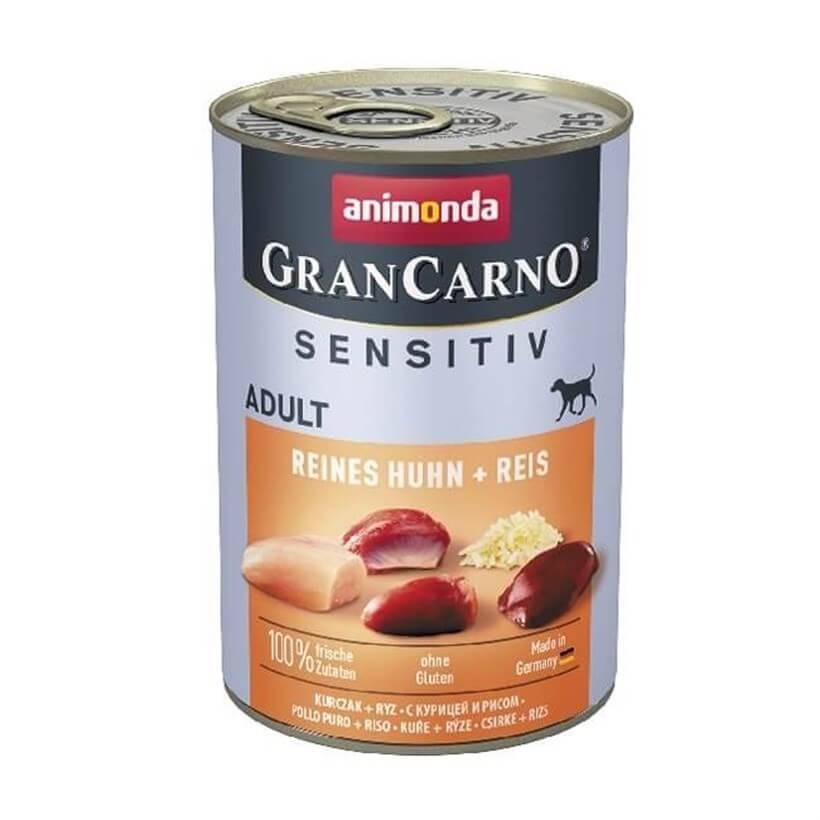 Animonda GranCarno Sensitiv Tavuk Etli ve Pirinçli Yetişkin Köpek Yaş Maması 400 g - 1