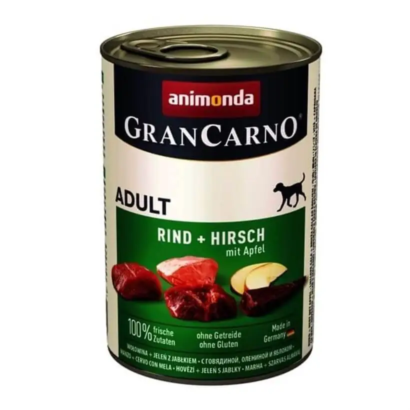 Animonda GranCarno Sığır Etli Elmalı ve Geyik Etli Köpek Konservesi 400 Gr - 1