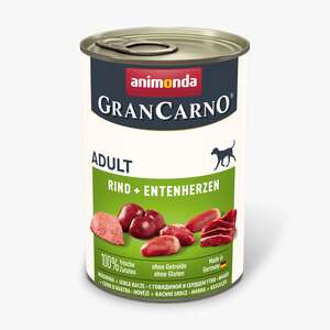 Animonda GranCarno Sığır Etli ve Ördek Yürekli Köpek Yaş Maması 400 Gr