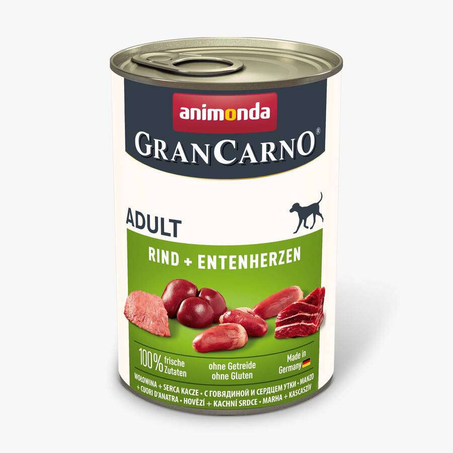 Animonda GranCarno Sığır ve Ördek Etli Yetişkin Köpek Yaş Maması 400 g - 1