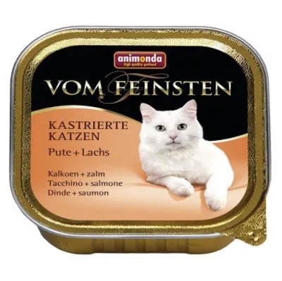 Animonda Hindi ve Somon Balıklı Kısır Kediler İçin Yaş Mama 100 GR - 1