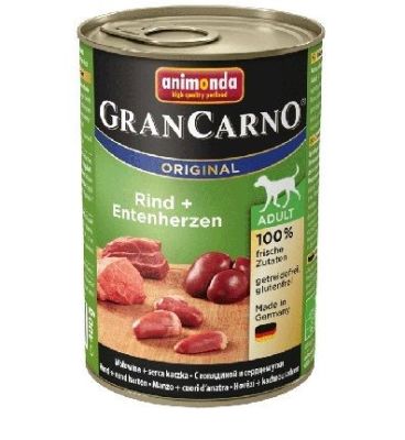 Animonda GranCarno Sığır Etli ve Yürekli Köpek Yaş Maması 400 gr 5+1 - 1