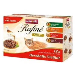 Animonda Rafine Savoury Karışık Yaş Kedi Mamaları 12x100 GR