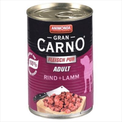 Animonda GranCarno Sığır ve Kuzu Etli Yetişkin Köpek Yaş Maması 400 g - 1