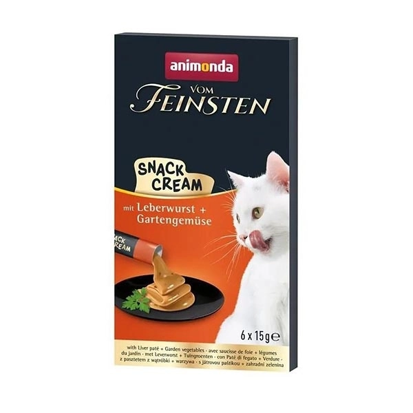 Animonda Snack Carny Karaciğer Ezmeli Kedi Kreması 6x15 gr - 1