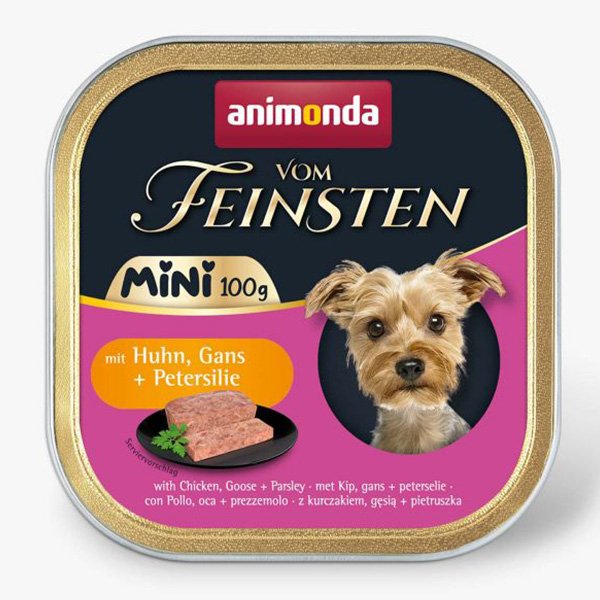 Animonda Tavuk ve Kaz Etli Yetişkin Mini Irk Köpek Konservesi 100 Gr - 1
