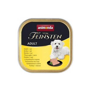 Animonda Vom Feinsten Hindili ve Peynirli Yetişkin Köpek Yaş Maması 150g