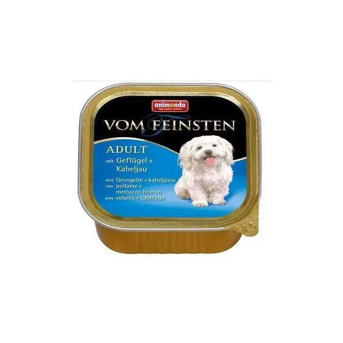 Animonda Vom Feinsten Kümes Hayvanlı ve Morina Balık Köpek Konservesi 150 Gr - 1