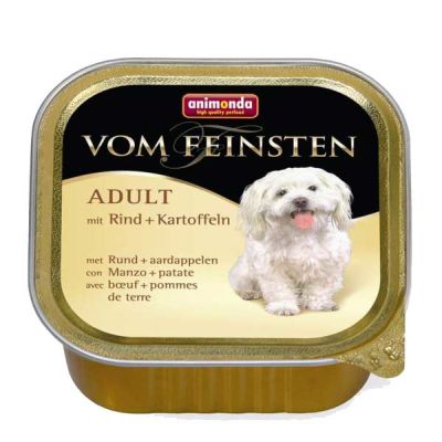 Animonda Vom Feinsten Sığır Etli ve Patatesli Köpek Yaş Maması 150 GR - 1