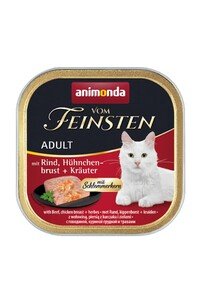 Animonda Vom Feinsten Sığır Tavuk ve Otlu Kedi Yaş Maması 100 Gr