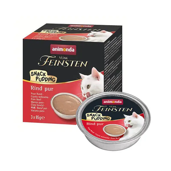 Animonda Vom Feinsten Snack Biftekli Kedi Pudingi 3x85 gr - 1