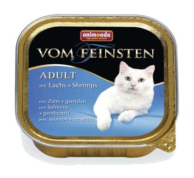 Animonda Vom Feinsten Somon ve Karidesli Yetişkin Kedi Yaş Maması 100 g - 1