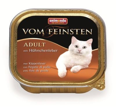 Animonda Vom Feinsten Tavuklu ve Ciğerli Kedi Yaş Maması 100 GR - 1