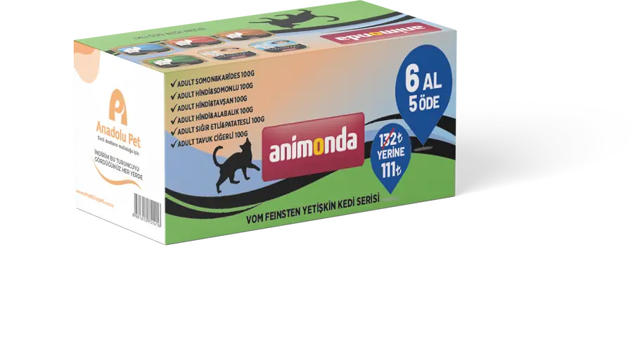 Animonda Yetişkin Kedi Yaş Mama Serisi 100 gr 6 al 5 öde - 1