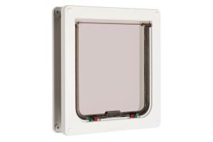 Beeztees CatMate Kedi Kapısı, Büyük, Çift Yönlü, 4 fonksiyonlu, Beyaz, 23,5x25,2cm - 2