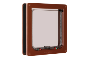 Beeztees CatMate Kedi Kapısı, Büyük, Çift Yönlü, 4 fonksiyonlu, Kahverengi, 23,5x25,2cm - 2