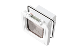 Beeztees CatMate Kedi Kapısı, Cam Kapı İçin Uygun, Mikroçip veya Magnet İle Özel Girişli, Çift Yönlü