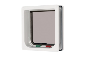 Beeztees CatMate Kedi Kapısı, Çift Yönlü, 4 fonksiyonlu, Beyaz, 19x20cm