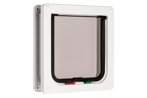 Beeztees CatMate Kedi Kapısı, Çift Yönlü, 4 fonksiyonlu, Beyaz, 19x20cm - 2