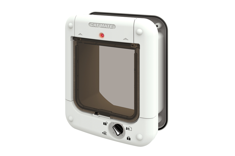 Beeztees CatMate Kedi Kapısı, Mikroçip veya Magnet İle Özel Girişli, Çift Yönlü, 2 fonksiyonlu, Kili - 1