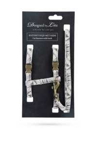 Beeztees DBL Kedi Göğüs Tasması ve Gezdirme Kayışı, 130cm, Bej, 27-45cm - 2