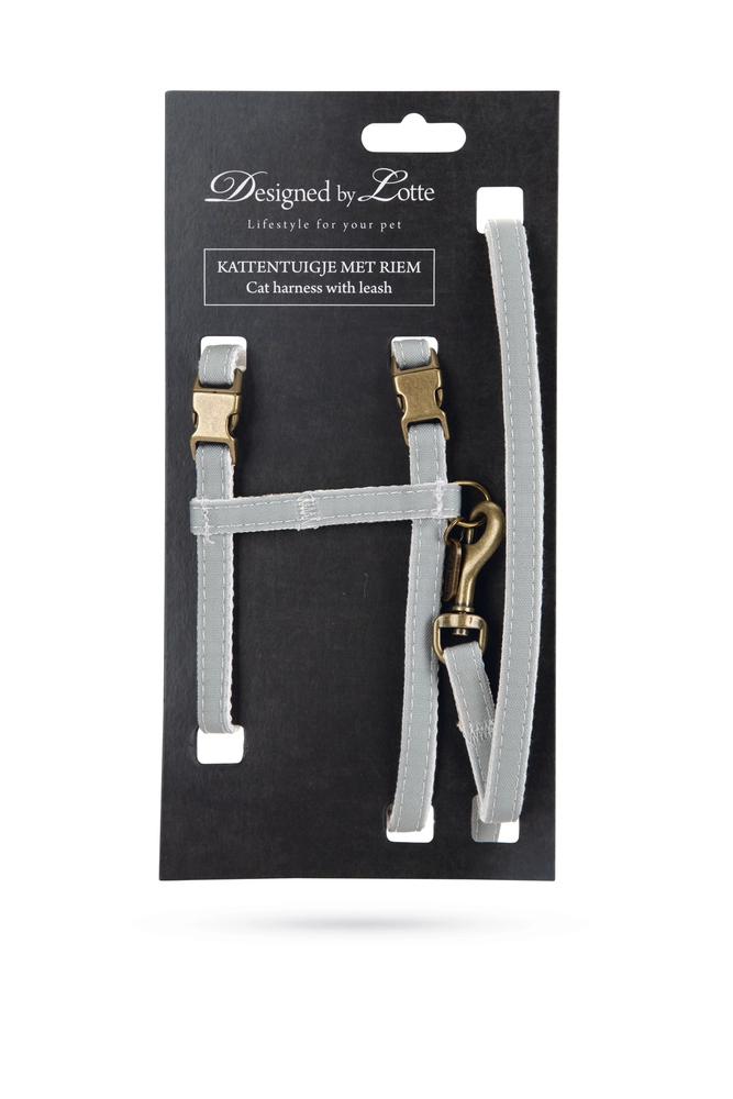 Beeztees DBL Kedi Göğüs Tasması ve Gezdirme Kayışı, 130cm, Mint, 27-45cm - 2