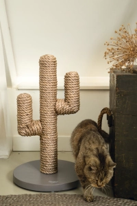 Beeztees DBL Kedi Tırmalama, Boz Kahverengi, 35x35x60cm - 3