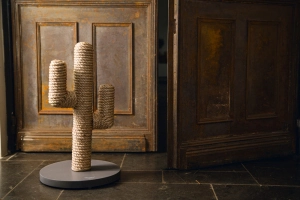 Beeztees DBL Kedi Tırmalama, Boz Kahverengi, 35x35x60cm - 4