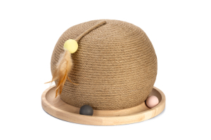 Beeztees DBL Kedi Tırmalama ve Oyuncağı, 29,5x29,5x22cm