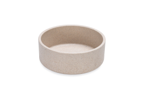 Beeztees DBL Köpek Mama Su Kabı, Bambu, Bej, 12cm, 300ml