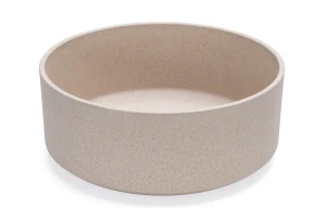 Beeztees DBL Köpek Mama Su Kabı, Bambu, Bej, 21cm, 1430ml