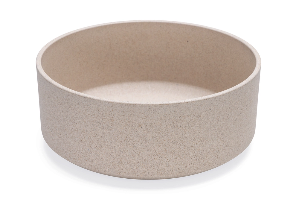 Beeztees DBL Köpek Mama Su Kabı, Bambu, Bej, 21cm, 1430ml - 1