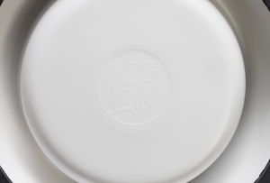 Beeztees DBL Köpek Mama Su Kabı, Mat Altın Rengi Paslanmaz Çelik, Bej Mermer Görünümlü, 14cm, 160ml - 5