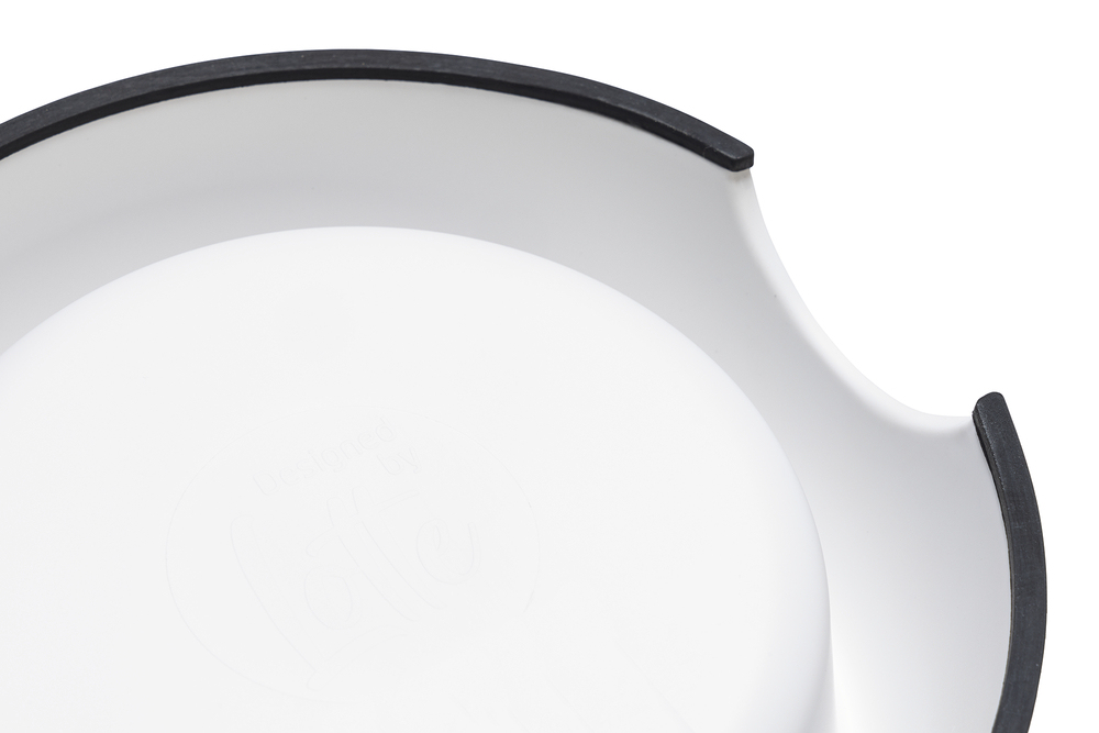 Beeztees DBL Köpek Mama Su Kabı, Mat Paslanmaz Çelik, Beyaz Mermer Görünümlü, 22cm, 700ml - 4