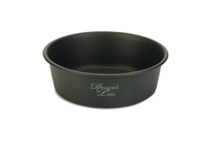 Beeztees DBL Köpek Mama Su Kabı, Mat Siyah Paslanmaz Çelik, 20cm, 1,9L