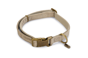 Beeztees DBL Köpek Tasması, Kadife, Gri, 48-70cm, 25mm