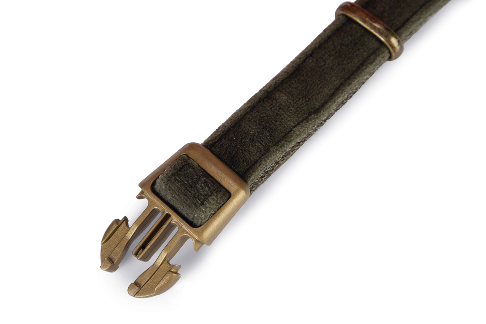 Beeztees DBL Köpek Tasması, Kadife, Nefti, 35-50cm, 20mm - 3