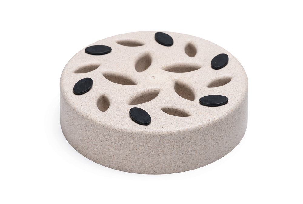 Beeztees DBL Köpek Yavaş Besleme Mama Kabı, Bambu, Bej, 17cm, 800ml - 5